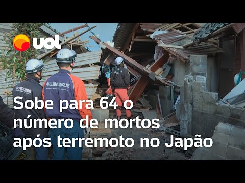 Jap&atilde;o: sobe para 64 o n&uacute;mero de mortos ap&oacute;s terremoto que deixou pelo menos 300 pessoas feridas