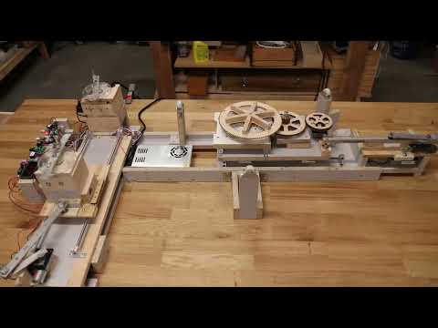 Drawing machine mechanism timelapse