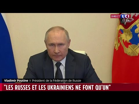 Poutine : &quot;Les Russes et les Ukrainiens ne font qu'un&quot;