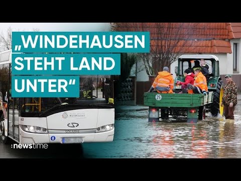 Hochwasser-Warnung: Dauerregen l&auml;sst Wasserspiegel steigen