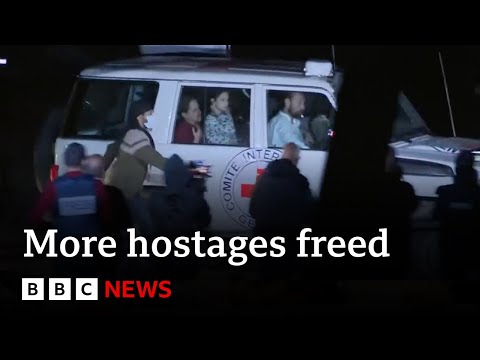 More Israeli hostages freed by Hamas in exchange for Palestinian prisoners &amp;ndash; BBC News