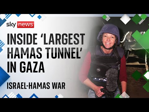 Inside one of Hamas' 'largest tunnels' in Gaza