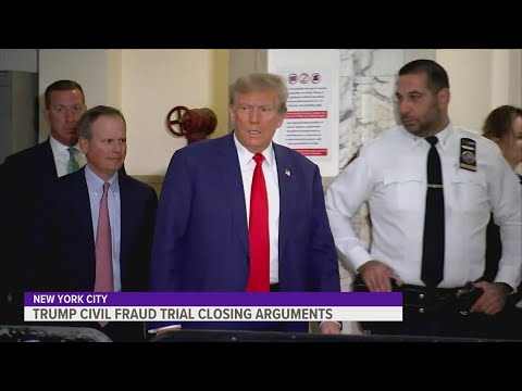 Judge hears closing arguments in Trump's civil fraud trial