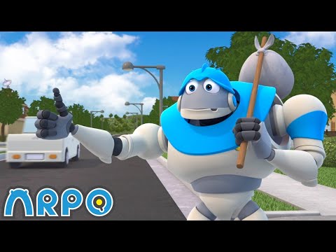 Robot On The RUN!! - Where is ARPO!? | ARPO The Robot Classics | Funny Cartoons for Kids