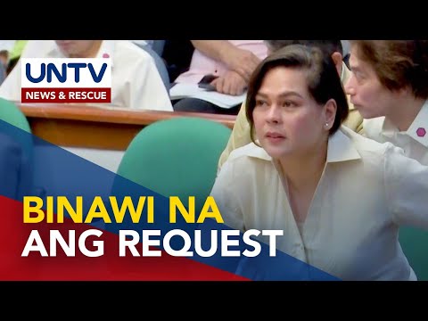 VP Sara Duterte, hindi na igigiit ang hirit na confidential funds sa 2024 budget ng OVP