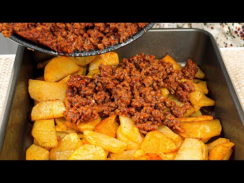 Simply pour the minced meat over the potatoes! Top 3 Easy Delicious Dinners!