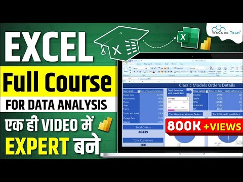 Excel Full Course for Data Analysis with Projects [ 2 Hours] | Excel Tutorial 2023