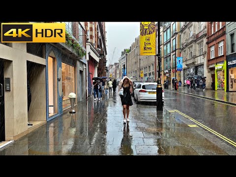 2.50 hours of London Rain ☔️ London Rain Walk Compilation | Best Collection [4K HDR]