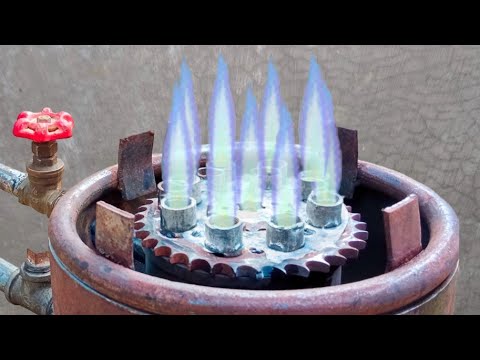 I can't believe I just found this life hack  using waste oil stove burner