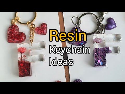 epoxy resin art tutorial / resin keychain