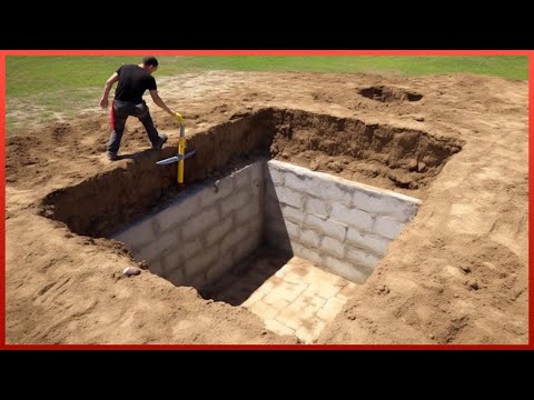 Man Builds Hidden Underground BUNKER in his Backyard | DIY Basement by 