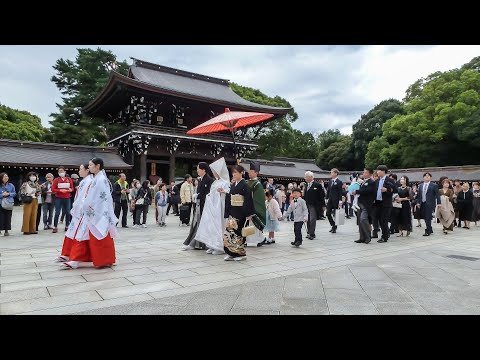 Shinto Wedding &amp; Grand Meiji shrine, Tokyo.