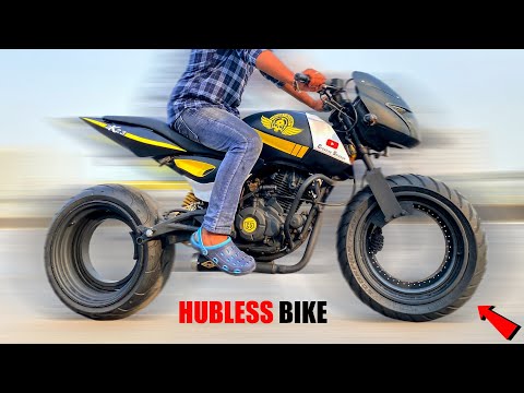 Making hubless motorcycle at home part-4 || Creative Science