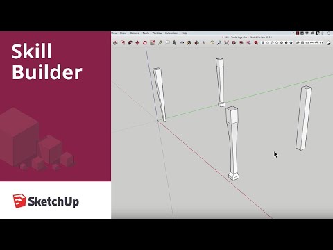 SketchUp Skill Builder: Tapered Table Leg