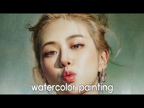 훈이 참고자료/Watercolor portrait painting