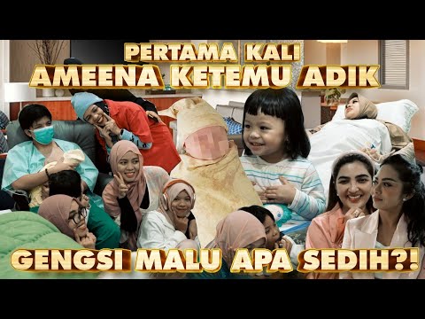 REAKSI AMEENA KETEMU ADIKNYA PERTAMA KALI!!