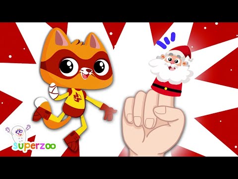 Finger Family Christmas sung by Superzoo | Finger Family | Nursery Rhymes &amp; Adventures for Kids