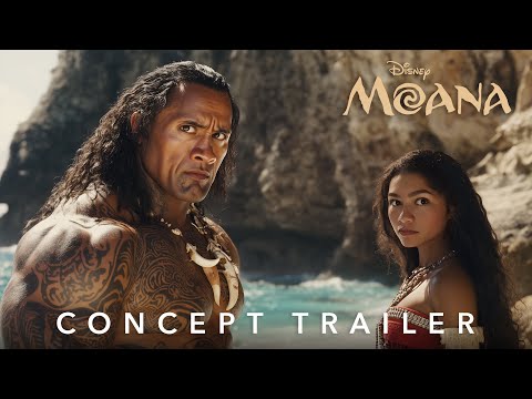 MOANA Live Action - Official Trailer (2024) Zendaya, Dwayne Johnson | Disney+