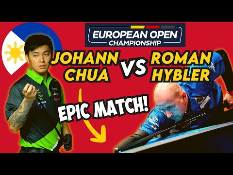 Johann Chua vs Roman Hybler - 2023 European Open Pool Championship - Match Highlights