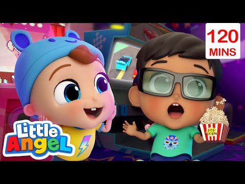 🍿 Playdate at the Movies | Little Angel | Preschool Songs &amp; Nursery Rhymes