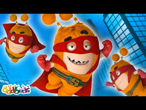 Oddbods! | Oddbod Super Heroes! 🦹| Pogo VS Slick | Best Oddbods Full Episode | Funny Cartoons