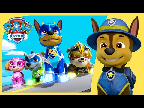 Over 1 Hour of Chase Mighty Rescues and more episodes! | PAW Patrol | Cartoons for Kids Compilation