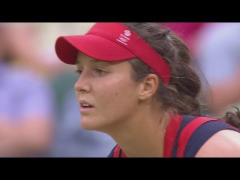 Robson (GBR) v Sharapova (RUS) Women's Tennis 2nd Round Replay - London 2012 Olympics