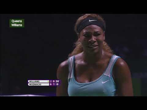 Serena Williams v. Caroline Wozniacki - Singapore 2014 SF Highlights