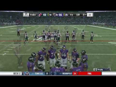 Madden 18 texans vs ravens