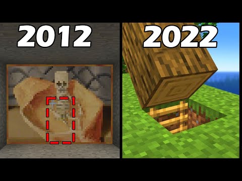 minecraft 2012 vs 2022 compilation