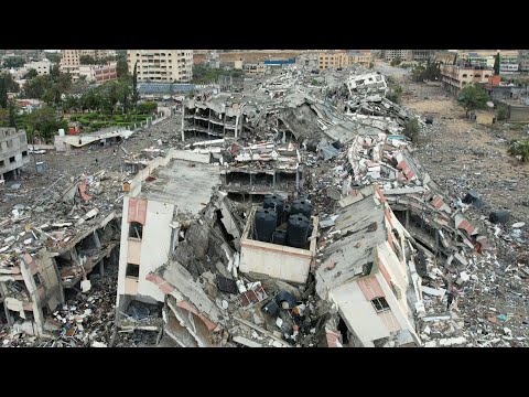 Aerial shots of destruction in Gaza's al-Zahra | AFP