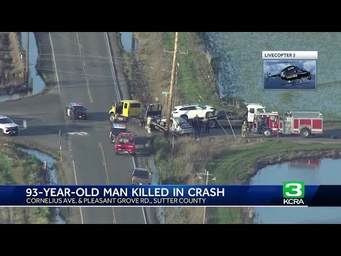 93-year-old man dies in Sutter County crash, CHP says