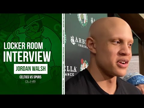 Jordan Walsh REACTS to Ovation From Celtics Fans in NBA Debut | Postgame Interview