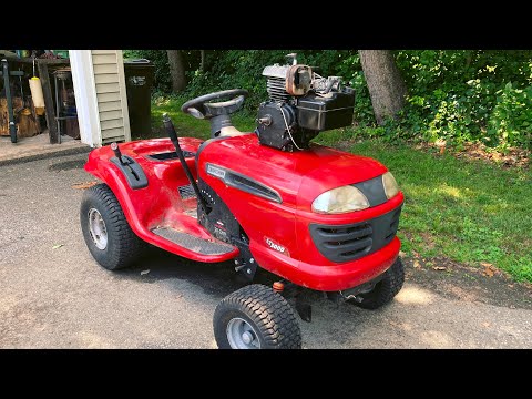 Horizontal shaft In a ridding lawn mower