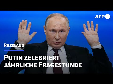 Putins Welt &ndash; Kreml-Chef zelebriert j&auml;hrliche Fragestunde | AFP