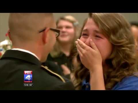 Soldier Father Surprises Daughter at Veteran&rsquo;s Day Assembly in Independence School District