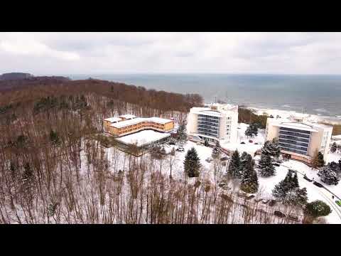 Winter 2018 auf der Insel R&uuml;gen - Das Cliff Hotel R&uuml;gen Luftperspektive.