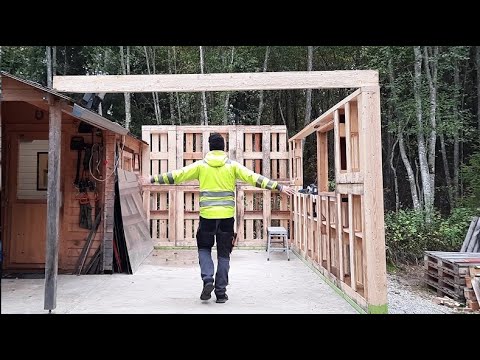 Pallet garage build. Part 1.