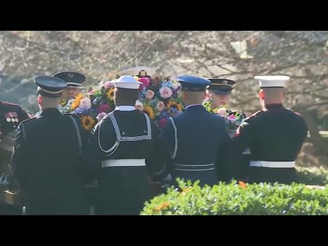 Former First Lady Rosalynn Carter's casket arrives at The Carter Center to lie in repose