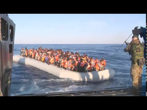 Royal Navy Flagship Rescues Hundreds In The Mediterranean