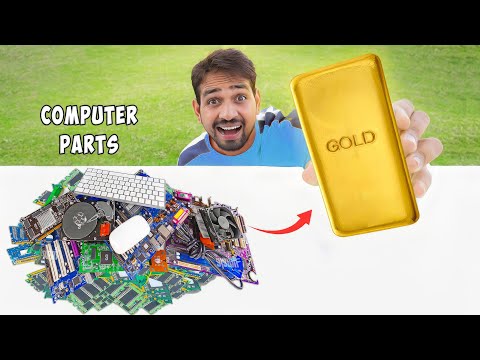 Gold From Computer Parts - कबाड़ से निकालो असली सोना🤑 | Gold Recovery