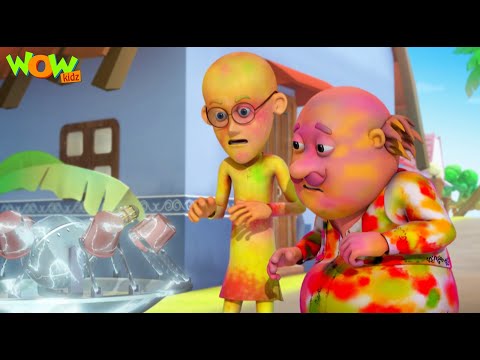 John ने अड़ाई Holi Celebration में टांग | Hindi Cartoon| Kahani | Motu Patlu Vs John | 