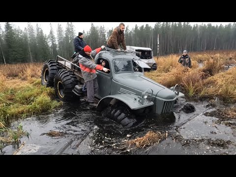 Самый проходимый грузовик ЗИЛ-157 против настоящих вездеходов!