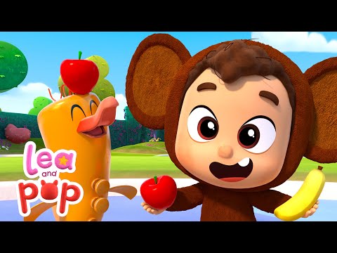 Apples and Bananas and Once I caught a Fish Alive |  Nursery Rhymes from Lea and Pop