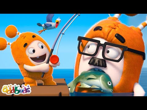 Baby Oddbods Go Fishing for the First Time! 🐟 | Oddbods ✨NEW✨ Episode Compilation | Comedy Cartoons