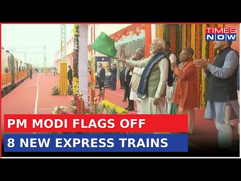 PM Modi Flags Off Amrit Bharat And 6 New Vande Bharat Trains From Ayodhya Dham Railway Station