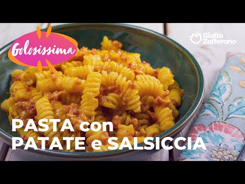 PASTA con CREMA di PATATE e SALSICCIA - RICCA e CREMOSA😍💛🥔