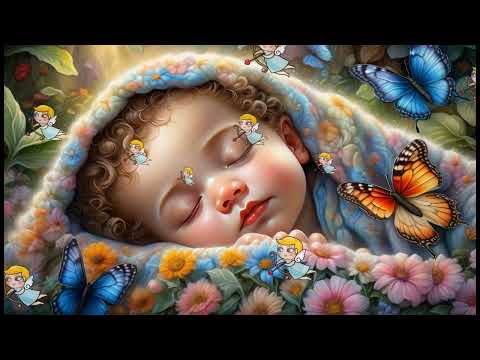 Deep Sleeping Baby in 5 min. Soothing Baby Lullaby, Mozart andante,life piano, celesta, harp music