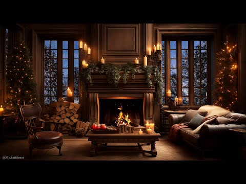 🔥Enchanted Winter Fireside Ambiance: Cozy Atmosphere by the Fire