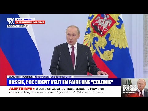 Vladimir Poutine: &quot;L'Occident pense faire une 'blietzkrieg' contre la Russie&quot;